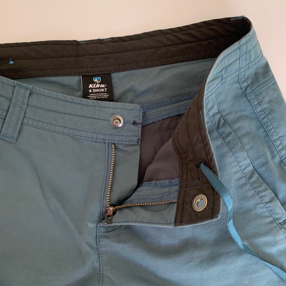 Kuhl Hiking Pants Women 4 Short Teal Blue Articulated Knee Gorpcore Outdoor - Picture 5 of 14